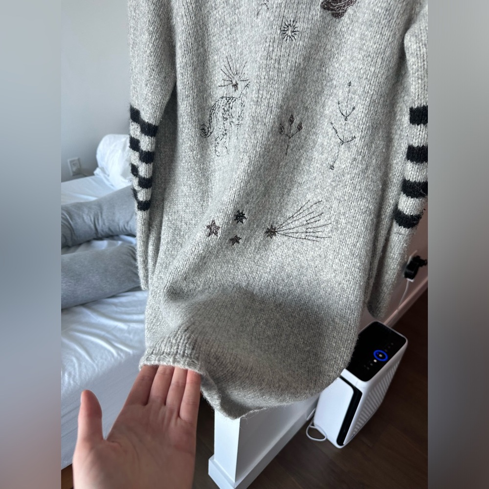 MOTHER The Hip Cardigan in Map Of Stars - Picture 4 of 16